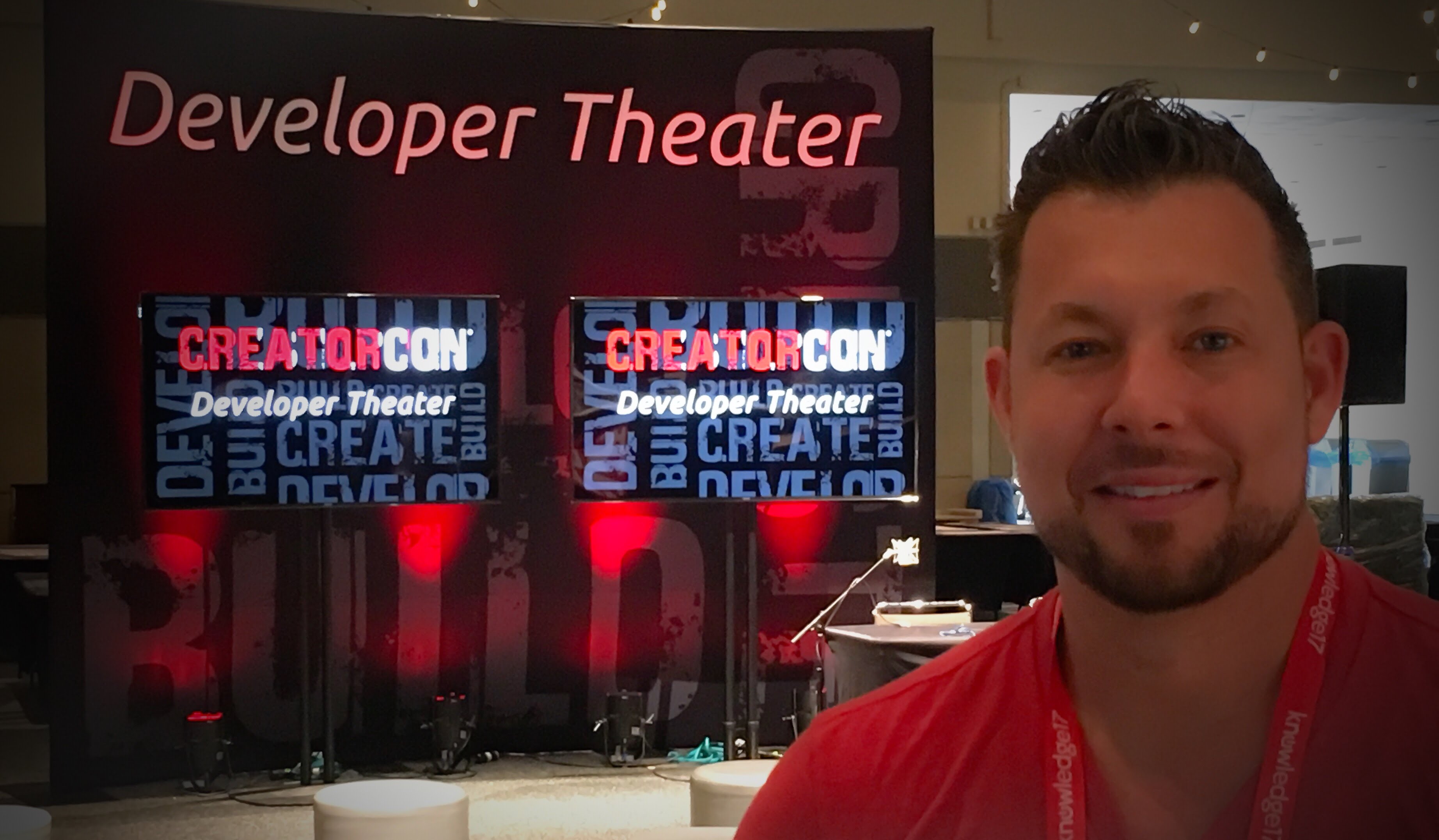 Chad Corriveau at the ServiceNow CreatorCon Developer Theater, 2017