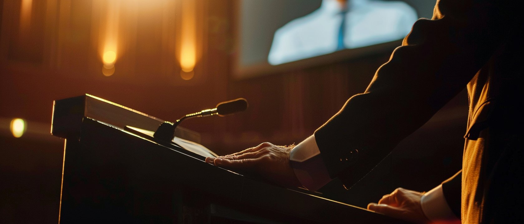 Chad Corriveau technical marketing keynote speaker at enterprise conference podium